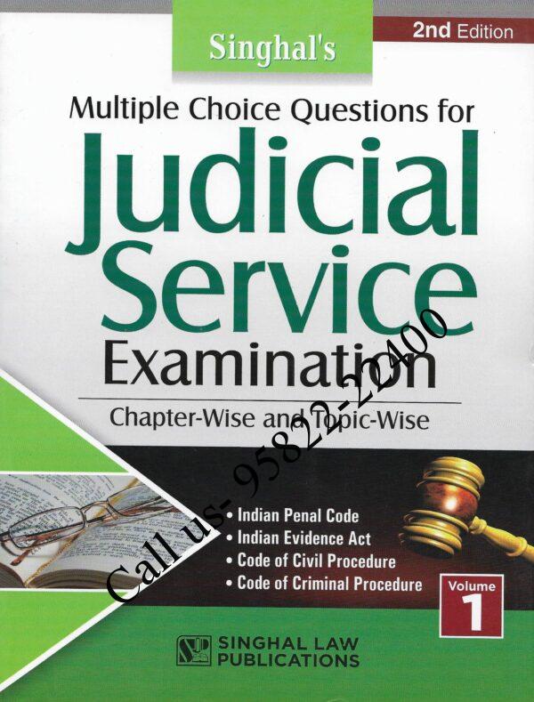Singhal's Multiple Choice Questions for JUDICIAL SERVICE EXAMINATION (VOLUME 1)Multiple Choice Questions for JUDICIAL SERVICE EXAMINATION (VOLUME 1) Cover page
