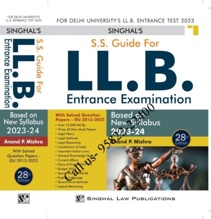 Singhal's SS Guide For DU LLB Entrance Exam [28th Edition 2023]