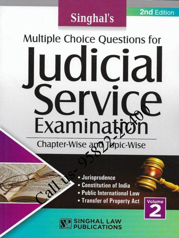Singhal's Multiple Choice Questions for JUDICIAL SERVICE EXAMINATION (VOLUME 1)Multiple Choice Questions for JUDICIAL SERVICE EXAMINATION (VOLUME 2) Cover page