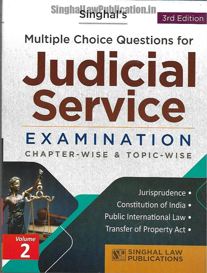 2023-07-30_015567-1 Singhal's Multiple Choice Questions (MCQ) For JUDICIAL SERVICE Examination (VOLUME 2) 3rd Edition 2023 - Image 1