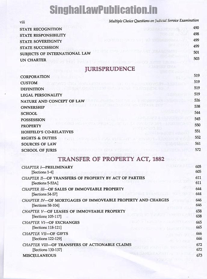 2023-07-30_015567-5 Singhal's Multiple Choice Questions (MCQ) For JUDICIAL SERVICE Examination (VOLUME 2) 3rd Edition 2023 - Image 5
