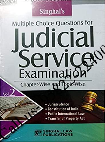 Multiple Choice Questions for JUDICIAL SERVICE EXAMINATION (VOLUME 2)