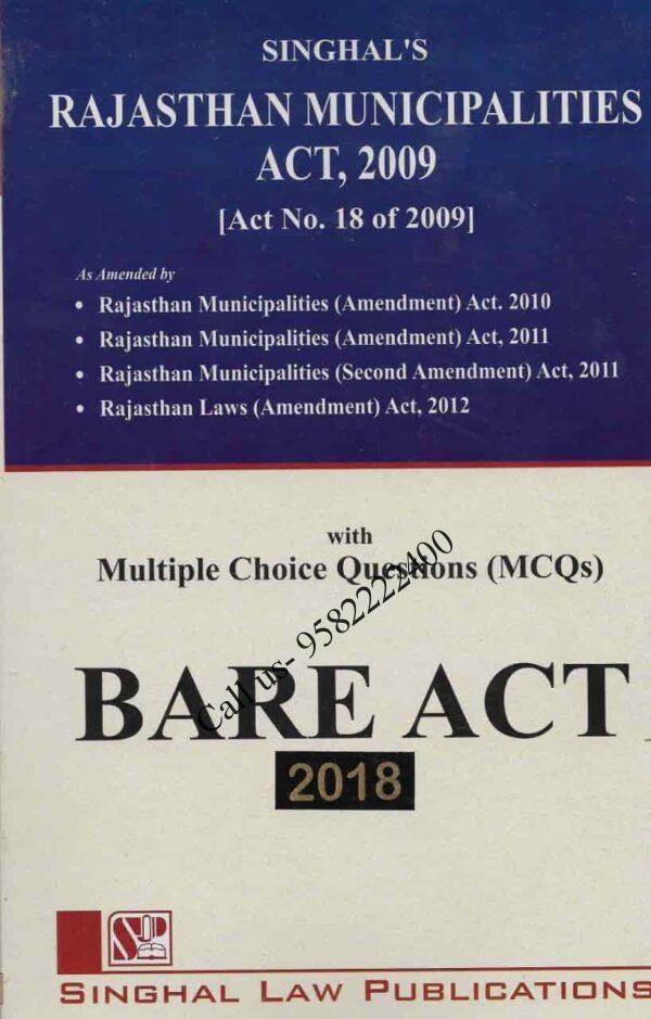 Singhal's Rajasthan Municipalities Act, 2009 with MCQs