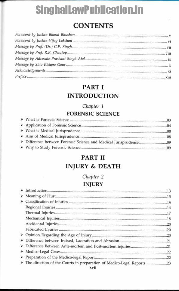Singhal's Fundamental of Medical Jurisprudence and Forensic Science by Durgesh Pandey (HJS) - Hardbound - Image 3