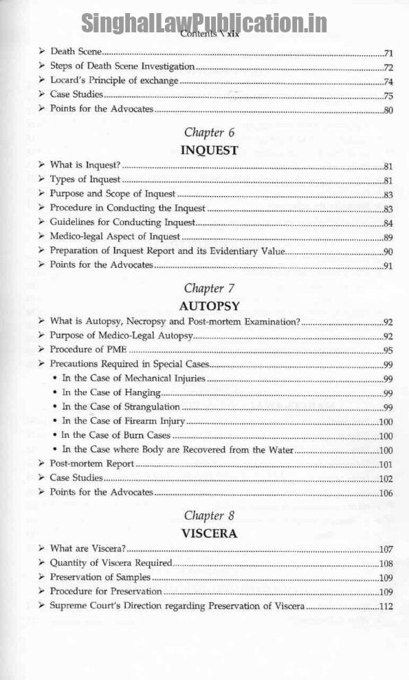 Singhal's Fundamental of Medical Jurisprudence and Forensic Science by Durgesh Pandey (HJS) - Hardbound - Image 5