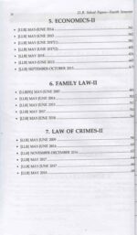 Singhal's LLB Solved Papers of 4th Semester IPU Content Page 2