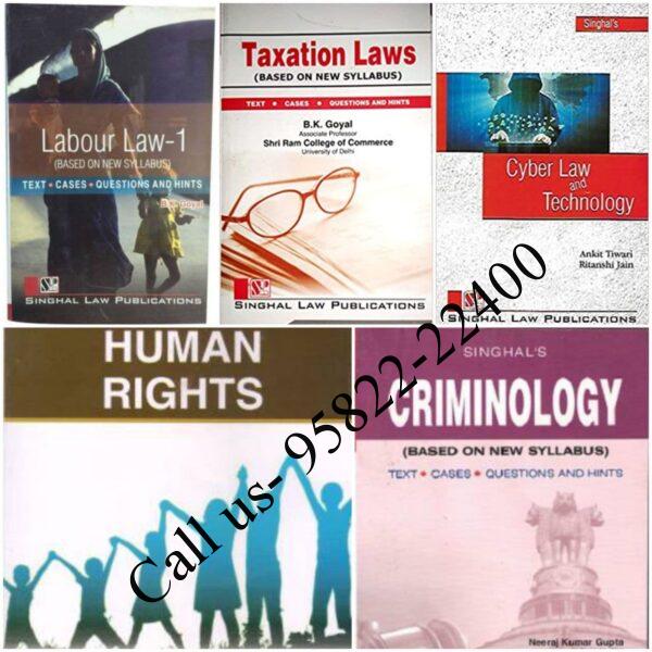 Singhal’s Set of 5 Dukkis for 7th Semester GGSIPU (Criminology Optional) Cover page