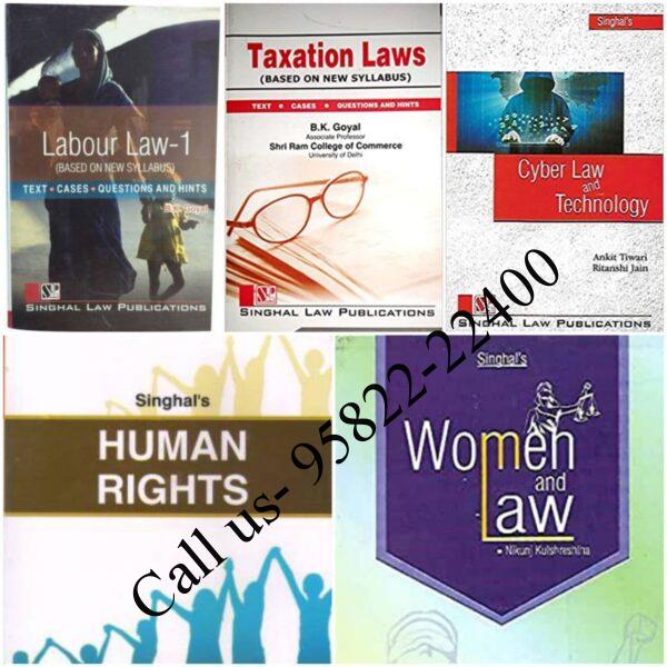 Singhal’s Set of 5 Dukkis for 7th Semester GGSIPU (Women & Law Optional) Cover page