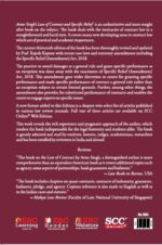 Contract and Specific Relief by Avatar Singh 13th edition (Eastern Book Company) book back cover page