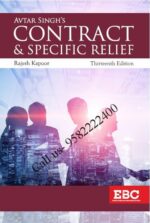 Contract and Specific Relief by Avatar Singh 13th edition (Eastern Book Company) book cover page