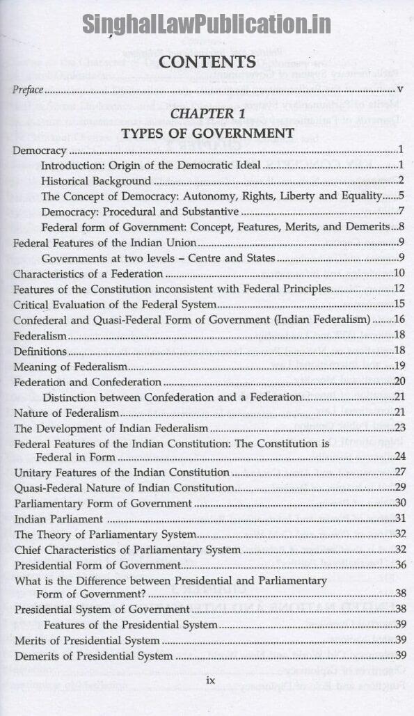 Singhal's Political Science PART 2 [Politics and International Relations] by Manav Malhotra Content Page 1
