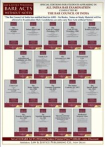 Set of 18 Bare Acts for AIBE (2021) by Law & Justice Publishing Cover Page