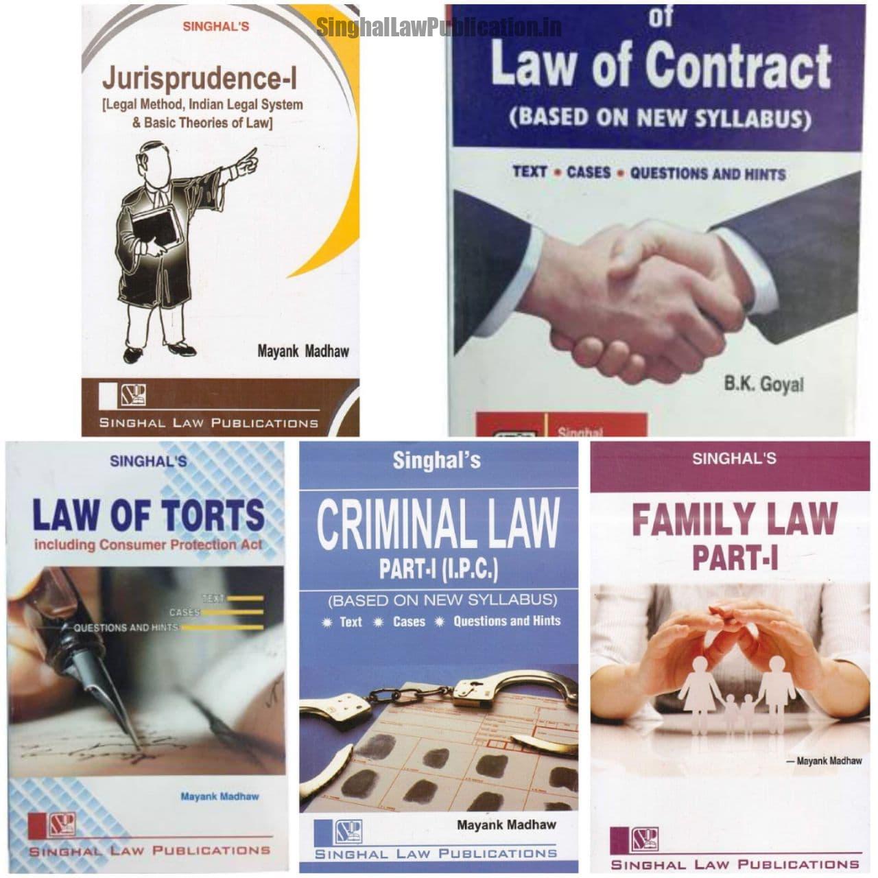 Singhal's Set of 5 Dukkis for 1st Semester Delhi University (DU) with Law of Torts by Mayank Madhaw Singhal's Set of 5 Dukkis for 1st Semester Delhi University (DU) with Law of Torts by Mayank Madhaw cover page