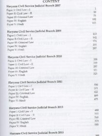 The Haryana Civil Service Judicial Exam Solved Mains Papers [2007-2019] by Sudhir Rai (with Hindi Language Solved Papers)