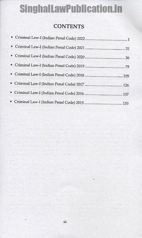 IMG_1227 Singhal's DU LLB Previous Year Set of Solved Papers (Q&A) for 1st Semester by P K Sharma 2023 - Image 3