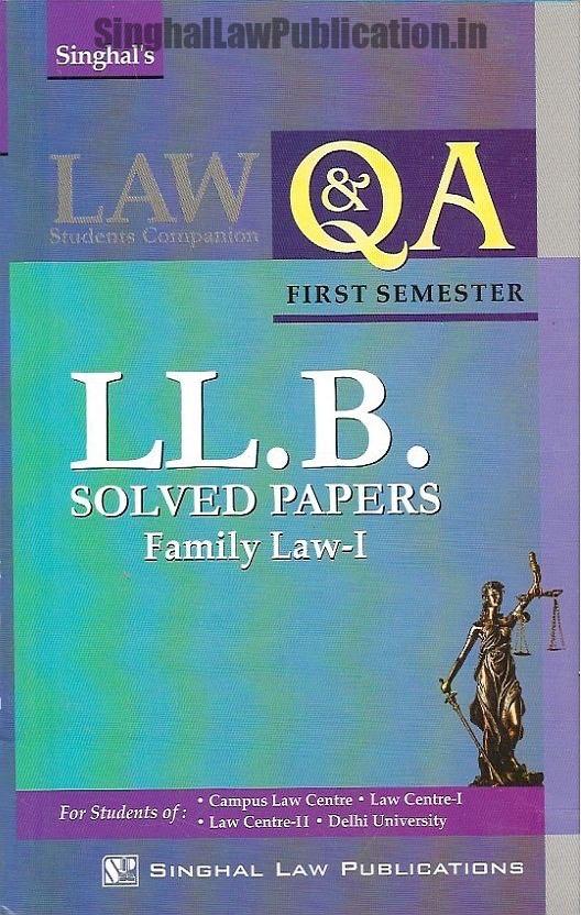 IMG_1228 Singhal's DU LLB Previous Year Set of Solved Papers (Q&A) for 1st Semester by P K Sharma 2023 - Image 4