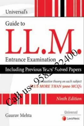 Universal Guide to LLM Entrance Examination [2022 Edition] by Gaurav Mehta [LexisNexis] book cover page