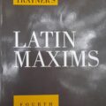 Buy Trayner's Latin Maxims 4th Edition [Law & Justice] book cover page