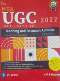 Pearson’s NTA UGC [NET/JRF/SET] (General Paper-1) Teaching and Research Aptitude by KVS Madaan