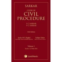 Sarkar's Code of Civil Procedure volume 1 & 2 book cover page