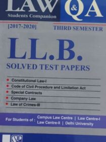 Singhal’s DU LLB Previous Year Solved Papers (Q&A) for 3rd Semester