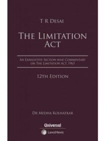 TR Desai’s The Limitation Act by Dr. Medha Kolhatkar