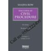 The Code of Civil Procedure [Volume 1,2 & 3] by Sanjiva Row book cover page