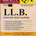 Singhal's Law Students Companion Q&A (Question and Answers) 5th Semester DU LLB Previous Year Solved Test Papers book cover page