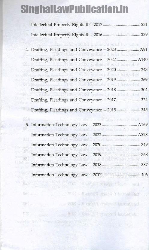 IMG_1901 Singhal's DU LLB Previous Year Solved Test Papers (Q&A) for 5th Semester (2024) - Image 3