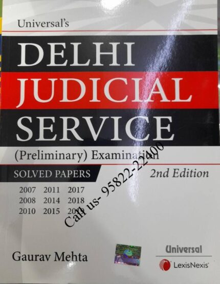 Solved Papers Delhi Judicial Service [Prelims] Examination [Universal] book cover page