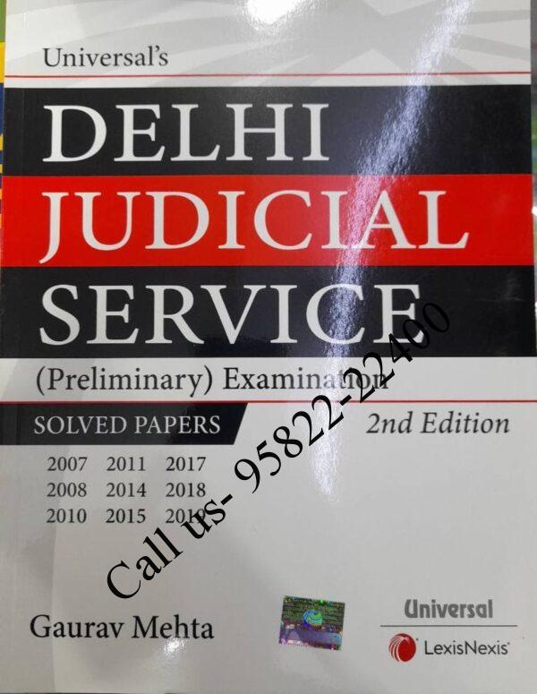 Solved Papers Delhi Judicial Service [Prelims] Examination [Universal] book cover page
