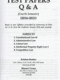 Singhal’s DU LLB Previous Year Solved Papers (Q&A) for 4th Semester [2022]