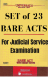 Universal's SET of 23 BARE ACTS for Judicial Service Exam [With Short Notes] 2022