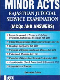 Singhal's [Minor Acts] Rajasthan Judicial Service Exam by Shivanshu Katare book cover page