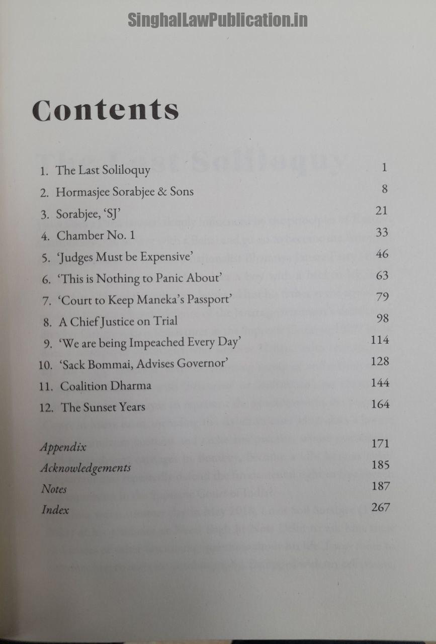 Soli Sorabjee Life and Times (An Authorized Biography) by Abhinav Chandrachud content Soli Sorabjee: Life and Times Biography by Abhinav Chandrachud - Image 2