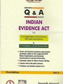 Question & Answer [Indian Evidence Act] for LLB and Judicial Exams by Samartha Agrawal