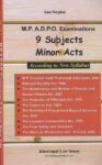 9 Subjects Minor Acts for MP ADPO Exam by Anu Singhai [Khetrapal Law House]