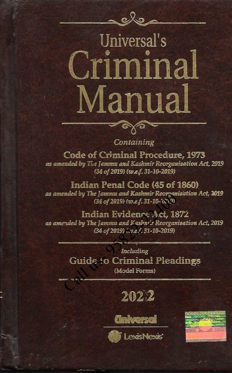 Universal’s  Criminal Manual 2022 [LexisNexis]