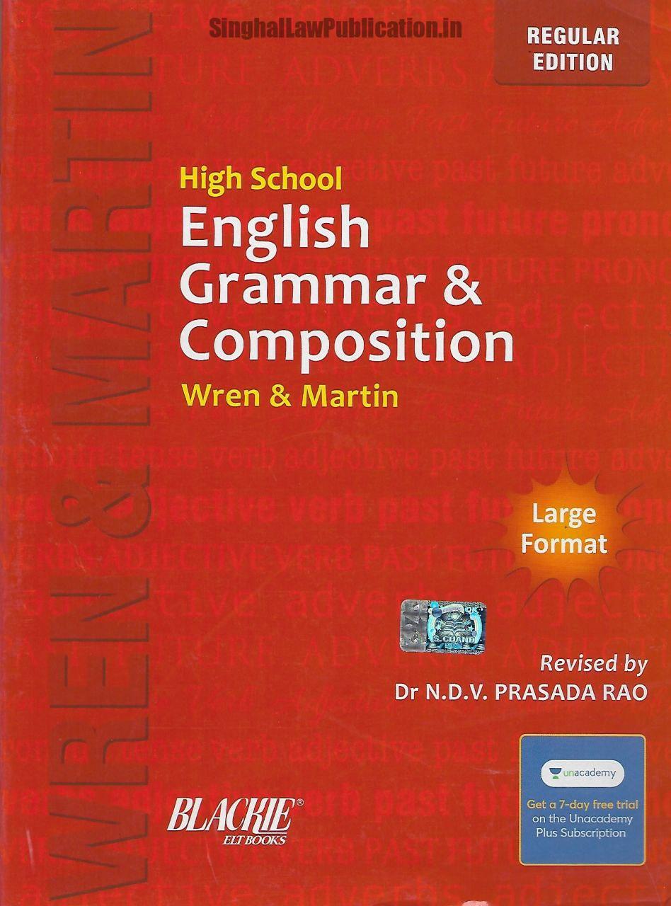 High School English Grammar Composition Wren Martin By Dr NDV High school english grammar composition wren martin by dr ndv