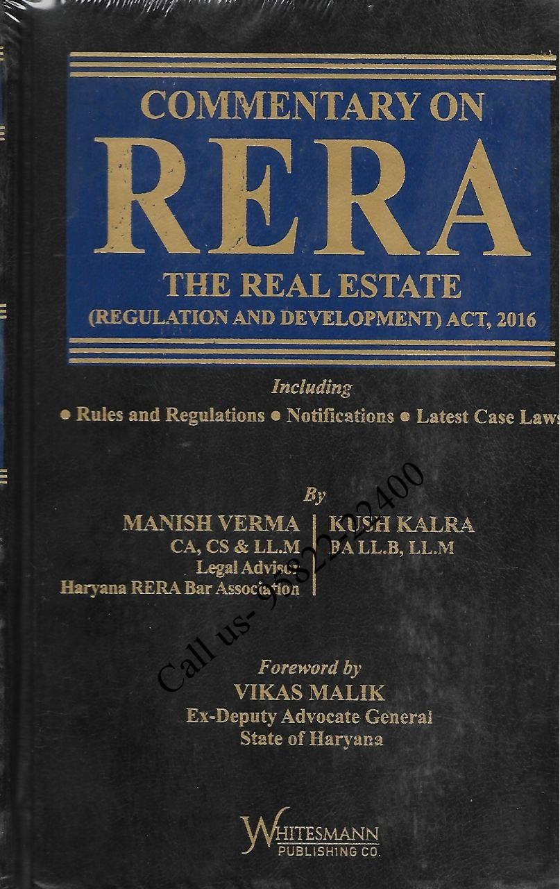 Commentary on The Real Estate (Regulation & Development) Act, 2016 [WhitesMann’s]