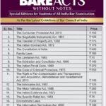 WhitesMann's Set of 18 Bare Acts for AIBE (Diglot Edition) Without Notes 2023