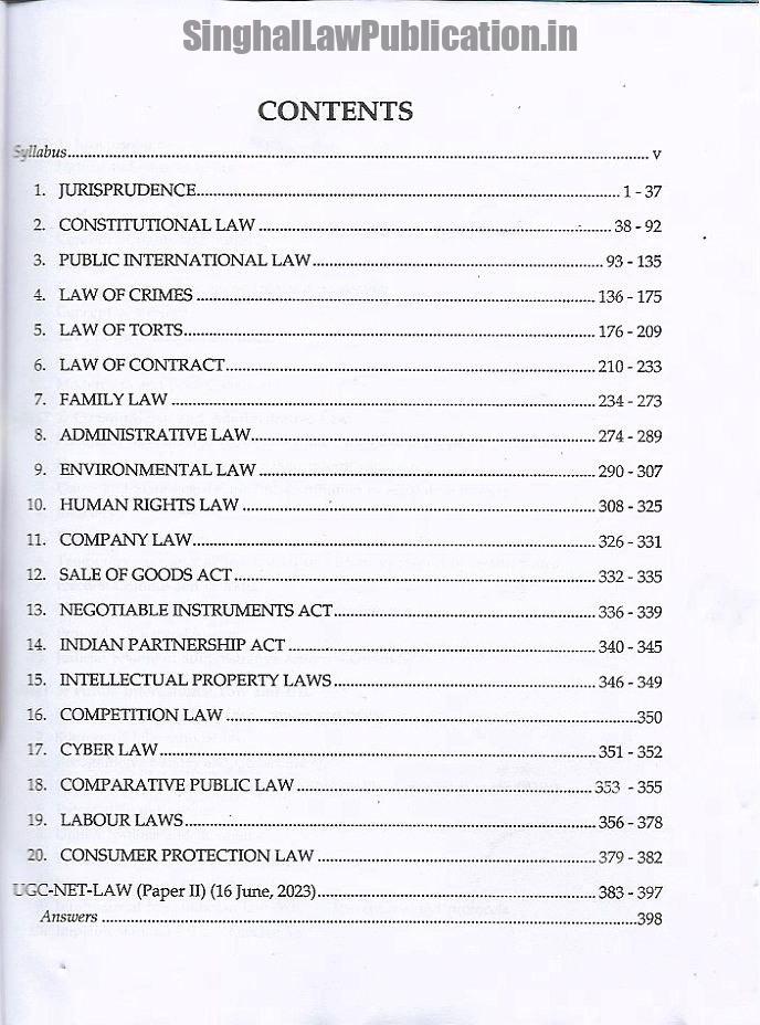 IMG_0776 Singhal's NTA UGC- NET, SET, JRF (Paper-2 LAW) Exam Solved Papers - Image 3
