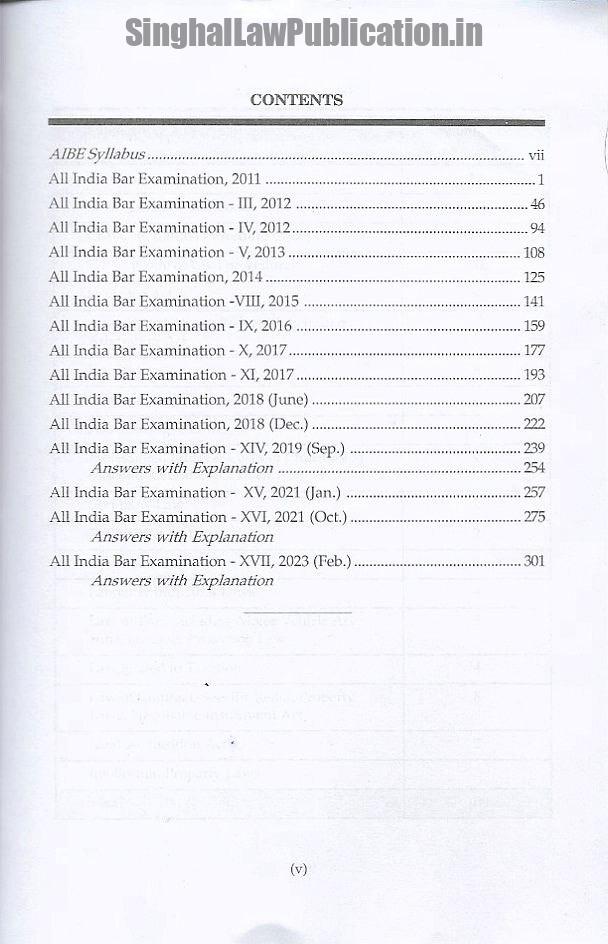WhitesMann's AIBE PYQ Solved Papers 2023-24 Content WhitesMann's AIBE PYQ Solved Papers (2011-2023) - Image 2