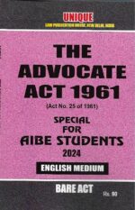 Unique's Set of 20 Bare Acts for AIBE (English Edition) Without Notes 2023