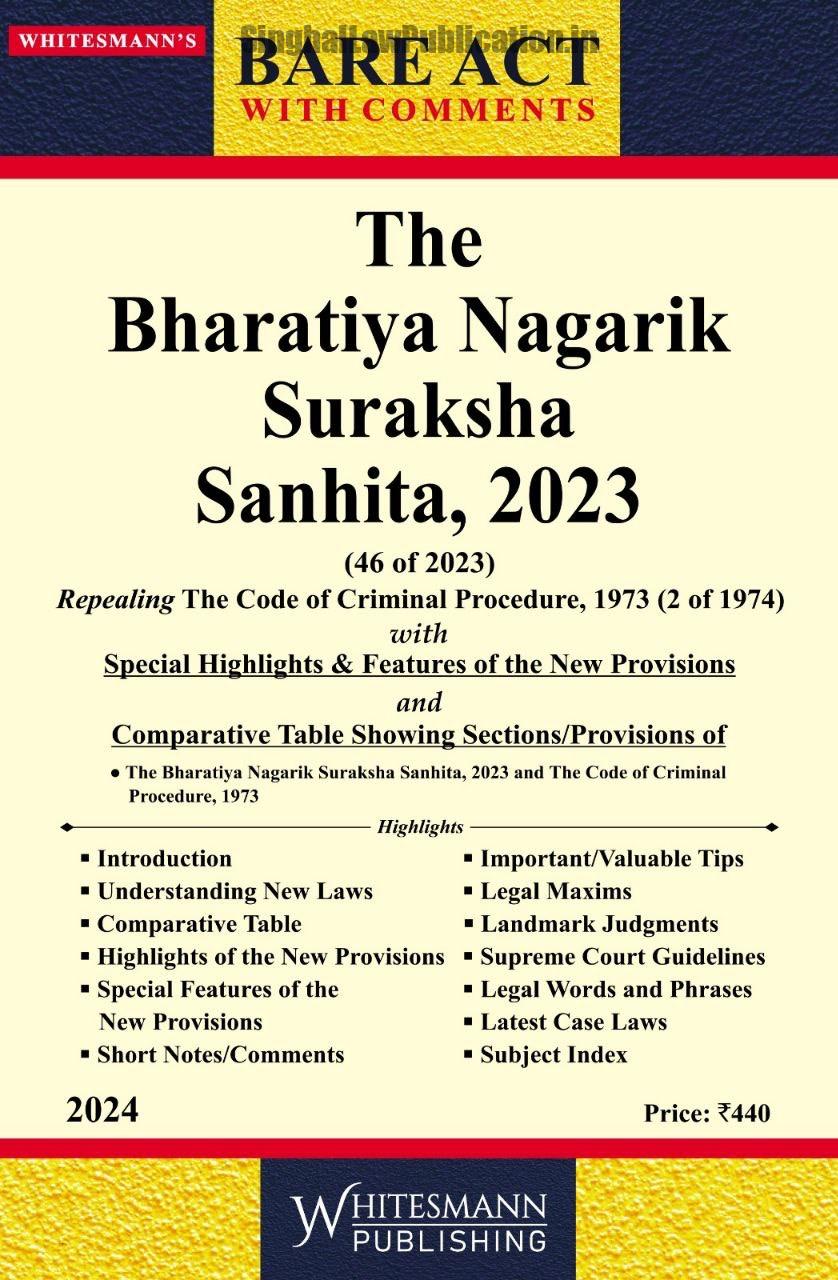 WhitesMann’s (Combo of 3 Bare Act) The Bharatiya Sakshya Adhiniyam, Bh. Nagarik Suraksha, Bh. Nyaya Sanhita - Image 2