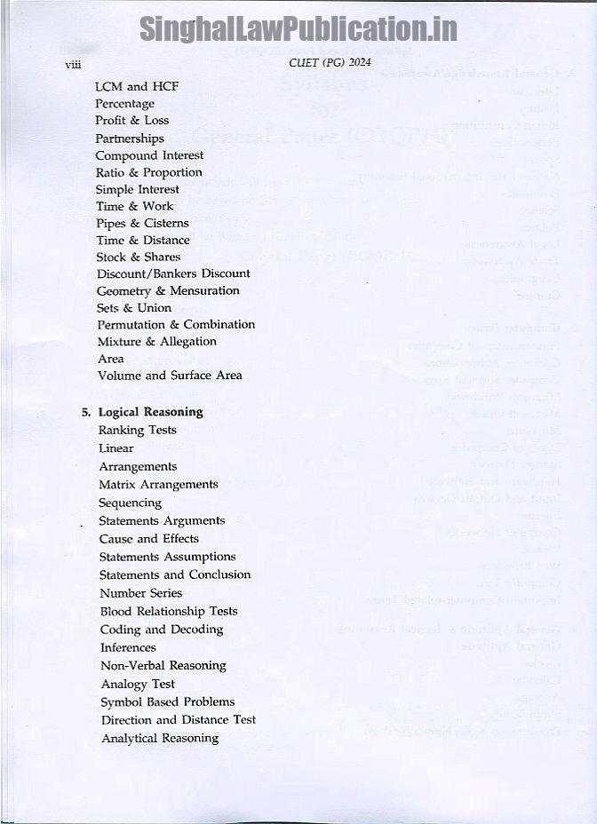 IMG_1909 Singhal's NTA CUET -(PG) (Hindi Medium) General Paper Exam for LLB & other PG Entrance Exam PYQ - Image 5