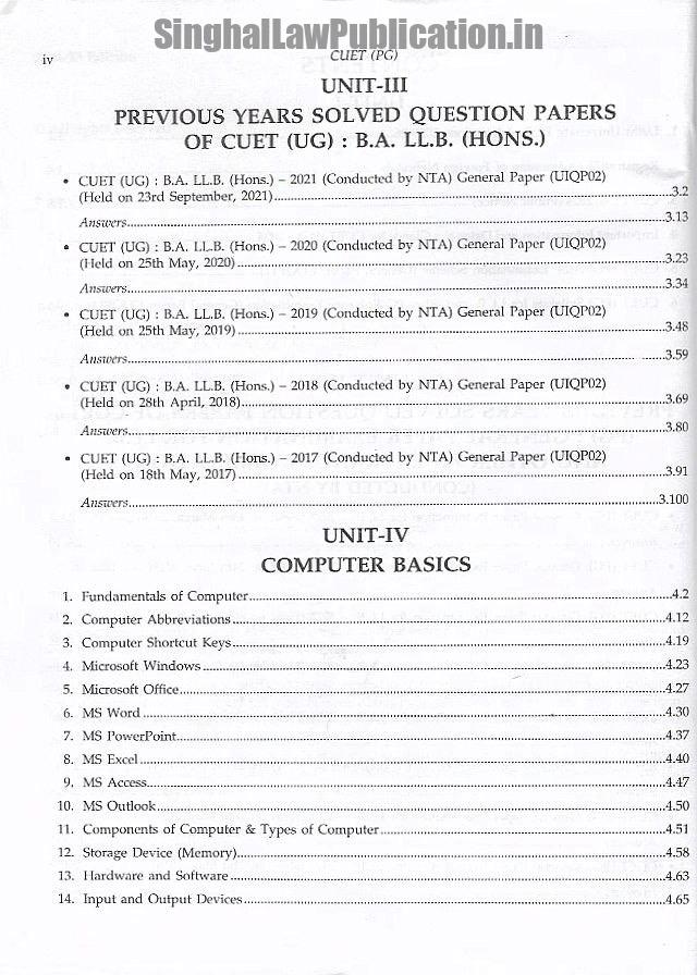 IMG_3537 Singhal's NTA CUET -(PG) General Paper Exam for LLB & other PG Entrance Exam PYQ - Image 3