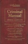 Criminal Manual- Criminal Major Acts [Law & Justice]