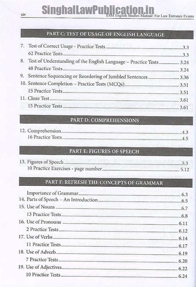 IMG_3068 AP Bhardwaj's ESM English Study Manual for Law Entrance Exam - Image 3
