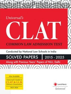 9789349015234-Universals-CLAT-Solved-Papers CLAT Solved Papers 2015-2025 by Universal - Image 1